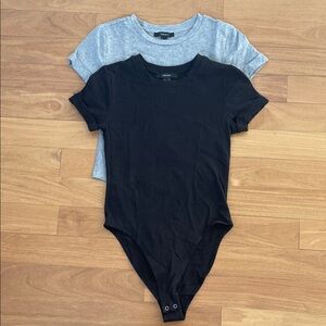 Forever 21 Black and Gray Bodysuits